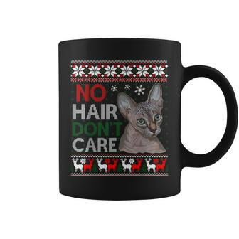 Hairless Cat Ugly Christmas Sweater Sphynx Cat Coffee Mug | Mazezy