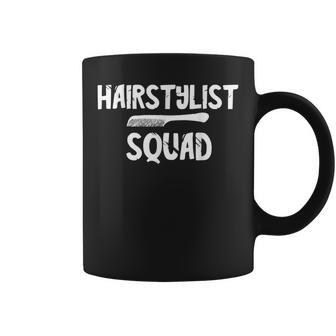 Hairstylist Squad Hairdresser Crew Hair Salon Barber Team Coffee Mug | Mazezy