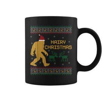 Hairy Christmas Bigfoot Santa Ugly Christmas Sweater Coffee Mug - Monsterry UK