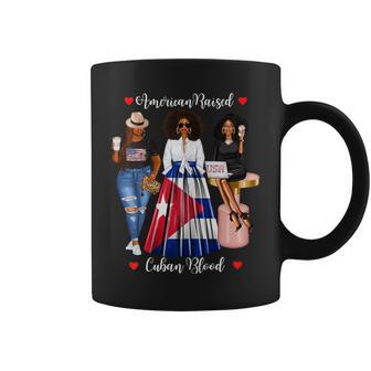 Half American Half Cuban Black Cuba Flag Usa Afro Coffee Mug | Mazezy