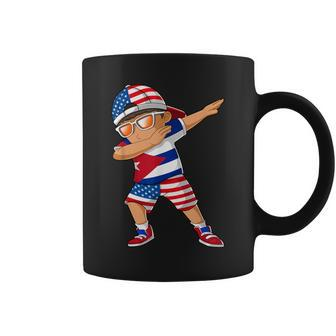 Half American Half Cuban Boy Kid Cuba Flag Patriotic Coffee Mug - Seseable