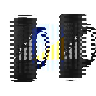 Half Bosnian & Herzegovinian Flag Vintage American Inside Me Coffee Mug | Mazezy