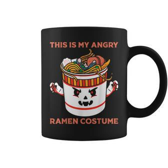 Halloween Angry Ramen Noodles Japanese Kawaii Scary Anime Coffee Mug | Mazezy