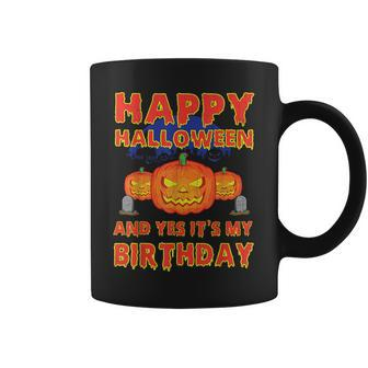 Halloween Birthday October 31 Birthday Cool Fall Season Halloween Coffee Mug | Mazezy