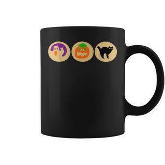 Halloween Cookies Ghost Pumpkin Cat Halloween Sugar Cookie Coffee Mug - Seseable