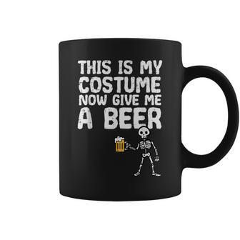 Halloween This Is My Costume Give Me Skeleton Dad Coffee Mug - Monsterry