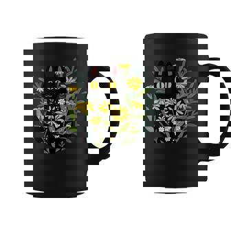 Halloween Cute Retro Black Cat Flower Fall Costume Cat Lover For Cat Lover Coffee Mug | Mazezy