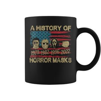 Halloween Face Masks Lazy Halloween Costum History Of Horror Coffee Mug - Thegiftio UK
