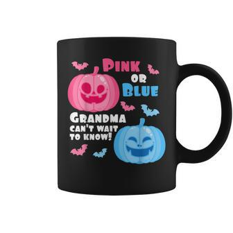 Halloween Gender Reveal Grandma Cant Wait To Know Fall Theme For Grandma Coffee Mug | Mazezy DE