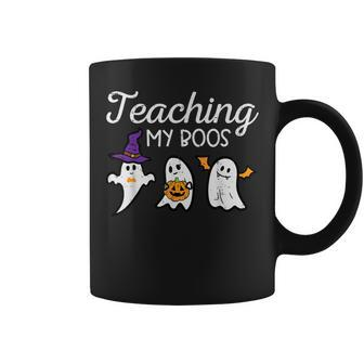 Halloween Ghost Teachers Teaching My Boos Costume Coffee Mug | Mazezy