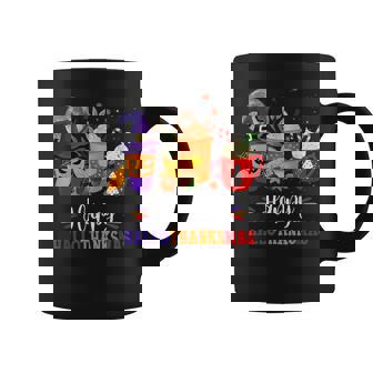 Halloween Happy Hallothanksmas Coffee Latte Thanksgiving Coffee Mug - Thegiftio