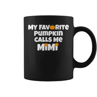 Halloween Mimi Fall My Favorite Pumpkin Calls Me Mimi Halloween Coffee Mug | Mazezy CA
