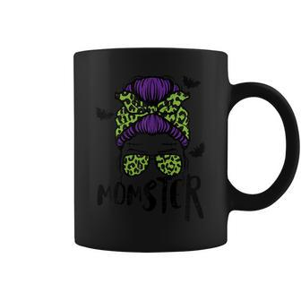 Halloween Momster Messy Bun Monster Mom Costume Mommy Mama Coffee Mug - Thegiftio UK