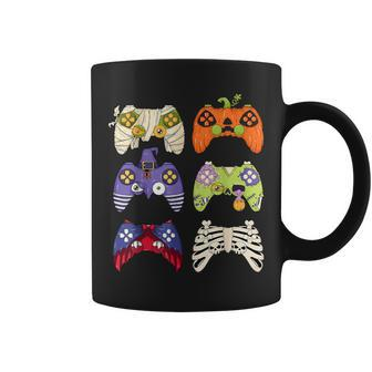 Halloween Mummy Pumpkin Skeleton Zombie Controllers Gaming Coffee Mug | Mazezy