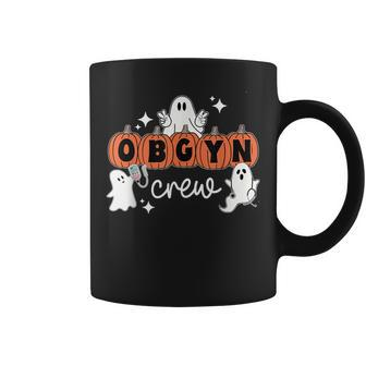 Halloween Obgyn Crew Ghost Obstetrics Nurse Squad Pumpkin Coffee Mug | Mazezy