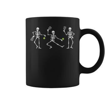 Halloween Pickleball Costume Skeletons Playing Pickleball Coffee Mug - Thegiftio UK