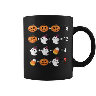 Halloween Pumpkin Ghost Candy Corn Mathematics Math Teacher Coffee Mug - Monsterry UK