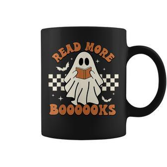 Halloween Read More Books Cute Boo Read A Book Teacher's Day Coffee Mug - Monsterry AU