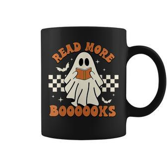 Halloween Read More Books Cute Boo Read A Book Teacher's Day Coffee Mug | Mazezy