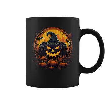Halloween Scary Gaming Jack O Lantern Pumpkin Face Gamer Coffee Mug - Monsterry AU