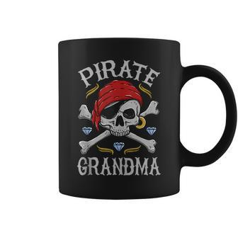 Halloween Scary Pirates Skull & Crossbones Pirate Grandma Coffee Mug | Mazezy