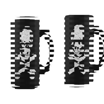 Halloween Skull & Crossbones Pirate Symbol Vintage Retro Gift For Mens Coffee Mug | Mazezy