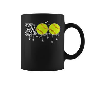 Halloween Softball Lover Boo Baseball Player Coffee Mug - Thegiftio UK