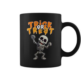 Halloween Spooky Skeleton Trick Or Treat Coffee Mug - Monsterry CA
