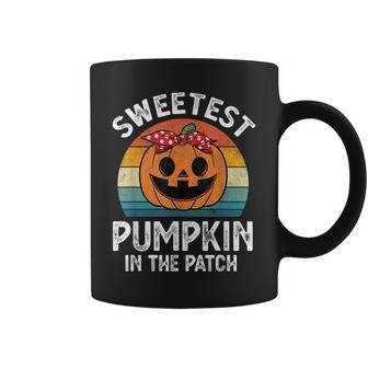 Halloween Sweetest Pumpkin In The Patch Girls Thanksgiving Pumpkin Funny Gifts Coffee Mug | Mazezy
