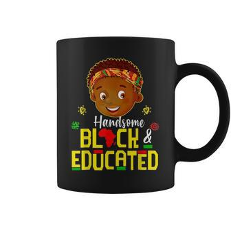 Handsome Black Educated Black African Boys Junenth Kids Coffee Mug | Mazezy