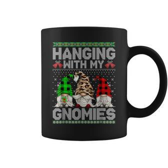 Hanging With My Gnomies Christmas Cute Gnomes Ugly Sweater Coffee Mug | Mazezy