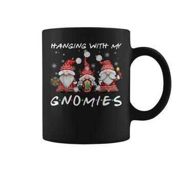 Hanging With Gnomies Christmas Gnomes Xmas Buffalo Plaid Red Coffee Mug | Mazezy