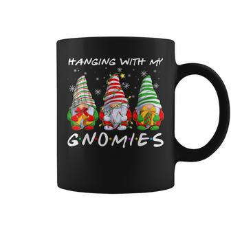 Hanging With Gnomies Gnomes Light Christmas Pajamas Mathicng Coffee Mug - Thegiftio UK