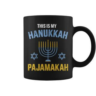 This Is My Hanukkah Pajamakah For Jewish Christmas Pajama Coffee Mug | Mazezy DE