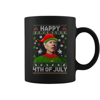 Happy 4Th Of July Joe Biden Ugly Christmas Sweater Coffee Mug - Monsterry