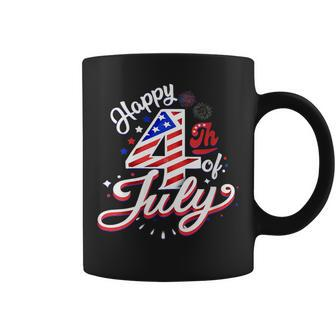Happy 4Th Of July Patriotic American Us Flag 4Th Of July Gift For Womens Coffee Mug | Mazezy