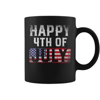 Happy 4Th Of July Us Flag Patriotic American 4Th Of July Coffee Mug