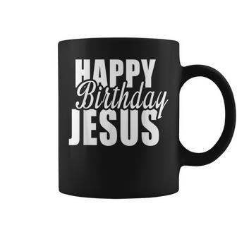 Happy Birthday Jesus Cute Christmas Season Coffee Mug | Mazezy