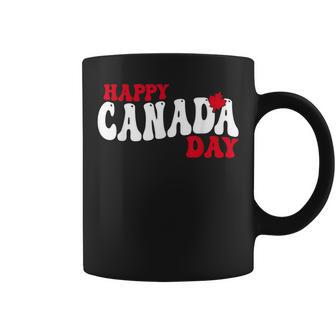 Happy Canada Day Maple Canadian Canada Pride Flag Patriotic Patriotic Funny Gifts Coffee Mug | Mazezy