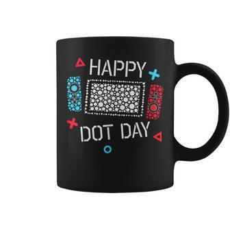 Happy Dot Day Gamers Boy Game Controller Colourful Polka Dot Coffee Mug | Mazezy CA