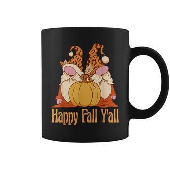 Happy Fall Y'all Autumn Gnomes Pumpkin Spice Fall Leaves Coffee Mug | Mazezy