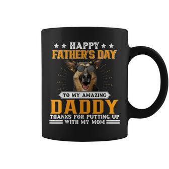 Happy Fathers Day German Shepherd Dog Dad Gifts For Men Coffee Mug | Mazezy