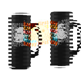 Happy First Day Of School Smile Face Back To School Teachers Coffee Mug - Seseable