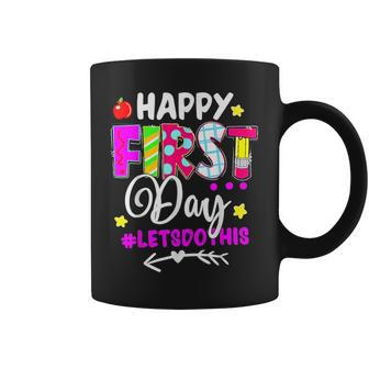 Happy First Day Of School Teacher Back To School Boys Girls Coffee Mug - Monsterry
