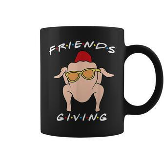 Happy Friendsgiving Thanksgiving Turkey Friends Coffee Mug - Seseable