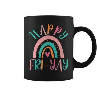 Happy Friyay Fri-Yay Friday Lovers Teacher School Coffee Mug | Mazezy