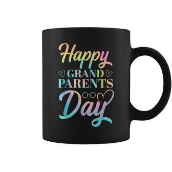 Happy Grandparents Day Tie Dye Coffee Mug - Monsterry
