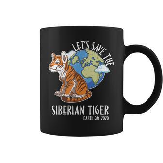 Happy Green Earth Day Let's Save The Siberian Tiger Coffee Mug | Mazezy