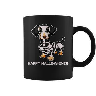Happy Halloween Halloweiner Daschund Dog Lovers Skull Coffee Mug - Monsterry DE