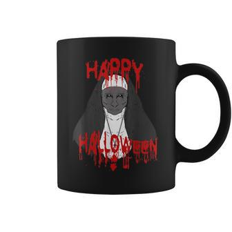 Happy Halloween Scary Nun Costume Cosplay Horror Gift Bloody Coffee Mug | Mazezy